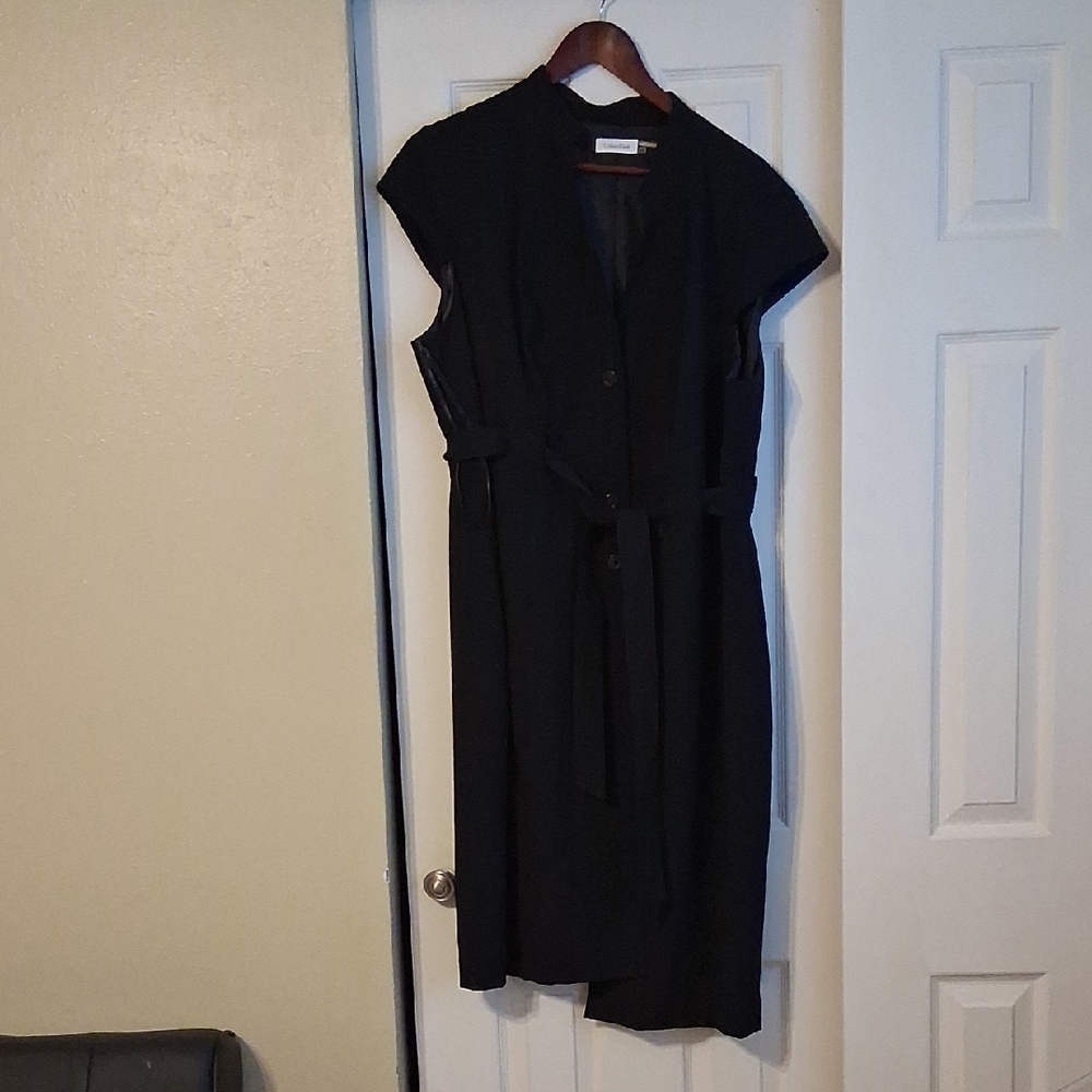 Calvin Klein Black Midi Dress